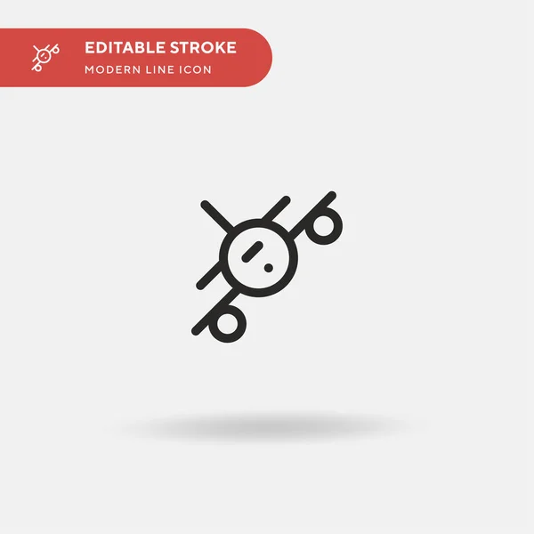 Pictograma Vectorială Simplă Șablon Design Simbol Ilustrație Pentru Elementul Mobil — Vector de stoc
