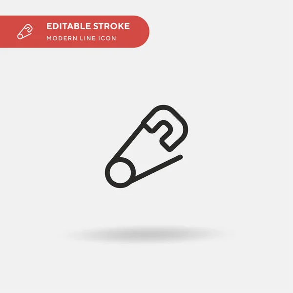 Safety Pin Einfaches Vektor Symbol Illustration Symbol Design Vorlage Für — Stockvektor