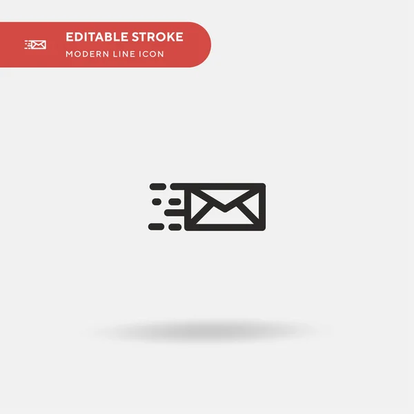 Mail Einfaches Vektor Symbol Illustration Symbol Design Vorlage Für Web — Stockvektor