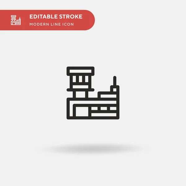 Flughafen Einfaches Vektor Symbol Illustration Symbol Design Vorlage Für Web — Stockvektor