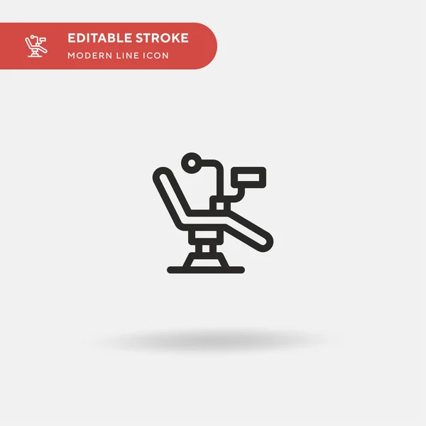 Zahnarztstuhl Einfaches Vektorsymbol Illustration Symbol Design Vorlage Für Web Mobile — Stockvektor