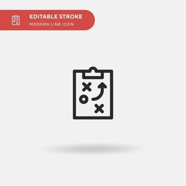 Strategy Simple Vector Icon Illustration Symbol Design Template Web Mobile — Stock Vector