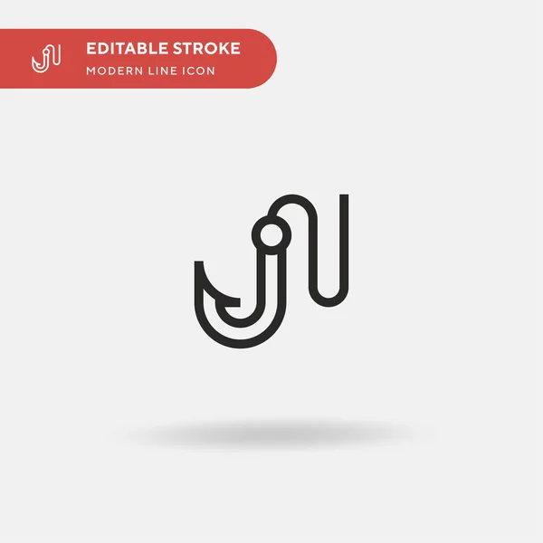 Isca Ícone Vetorial Simples Modelo Design Símbolo Ilustração Para Elemento —  Vetores de Stock