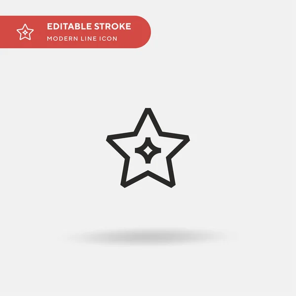 Star Simple Vector Icon Illustration Symbol Design Template Web Mobile — Stock Vector