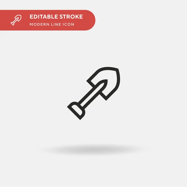 Schaufel Einfaches Vektorsymbol Illustration Symbol Design Vorlage Für Web Mobile — Stockvektor