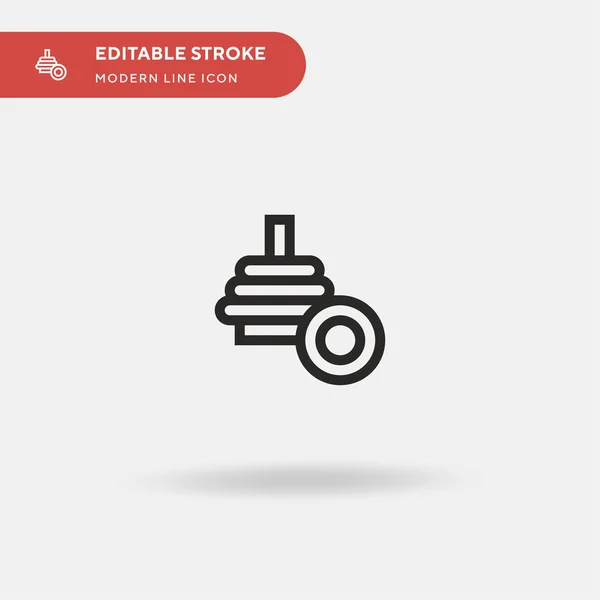 Pirámide Icono Vector Simple Plantilla Diseño Símbolo Ilustración Para Elemento — Vector de stock