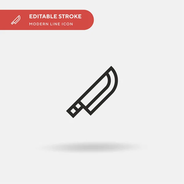 Knife Eenvoudige Vector Icoon Illustratie Symbool Ontwerp Sjabloon Voor Web — Stockvector