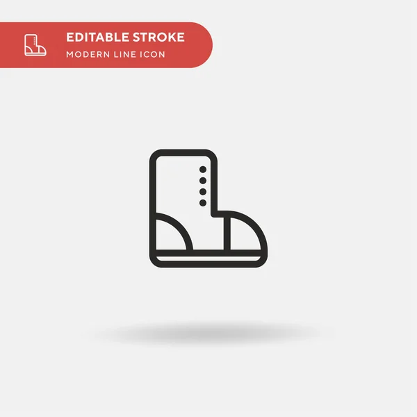Boot Simple Vektor Icon Illustration Symbol Design Vorlage Für Web — Stockvektor