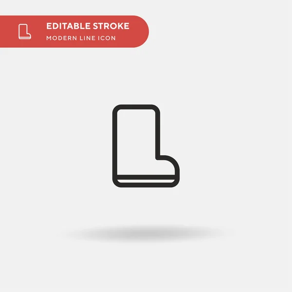 Boot Simple Vector Icon Illustration Symbol Design Template Web Mobile — Stock Vector