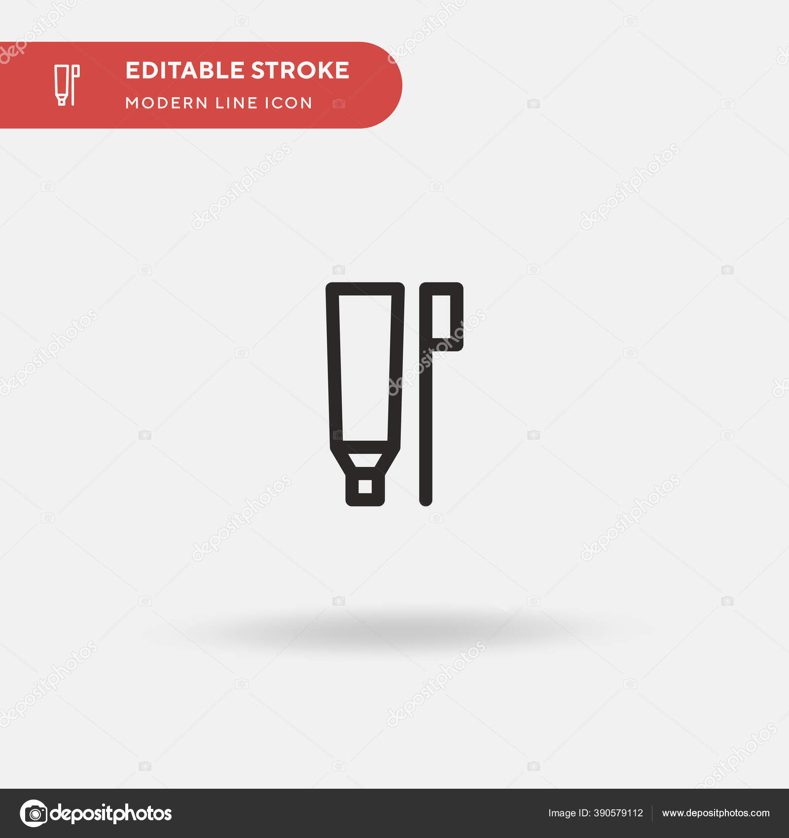 Ikon Vektor Sederhana Pasta Gigi Templat Desain Simbol Ilustrasi Untuk Stok Vektor C Elcanh 390579112