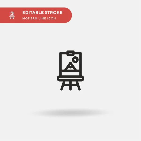 Canvas Simple Vector Icon Illustration Symbol Design Template Web Mobile — Stock Vector