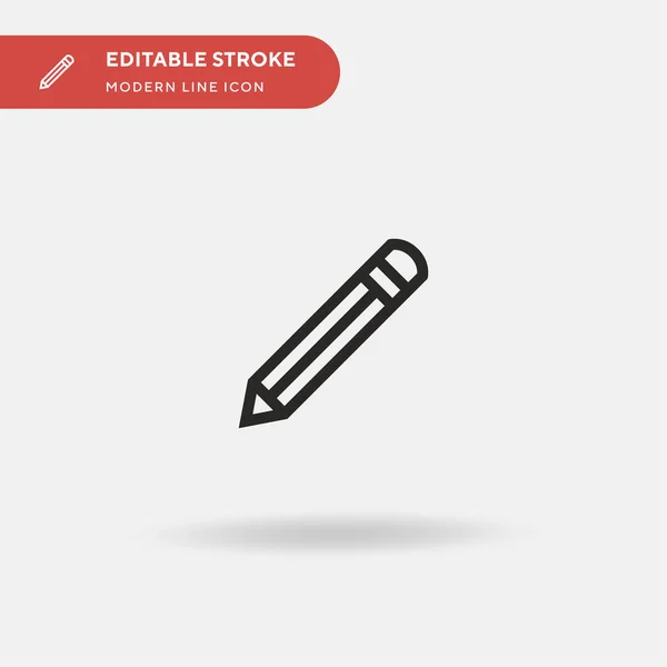 Bleistift Einfaches Vektor Symbol Illustration Symbol Design Vorlage Für Web — Stockvektor