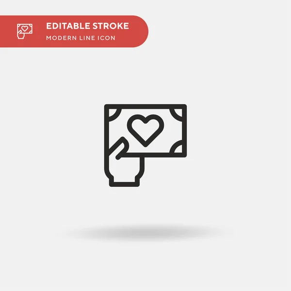 Spenden Einfaches Vektorsymbol Illustration Symbol Design Vorlage Für Web Mobile — Stockvektor