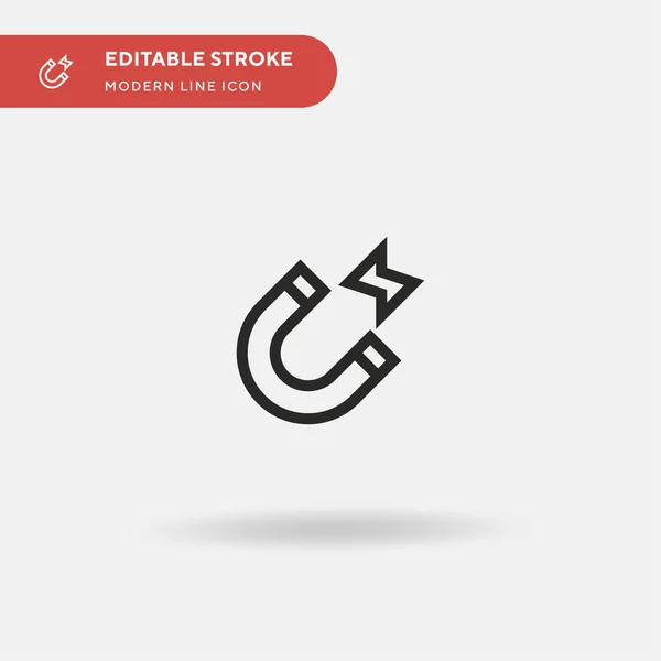 Ímã Ícone Vetorial Simples Modelo Design Símbolo Ilustração Para Elemento — Vetor de Stock
