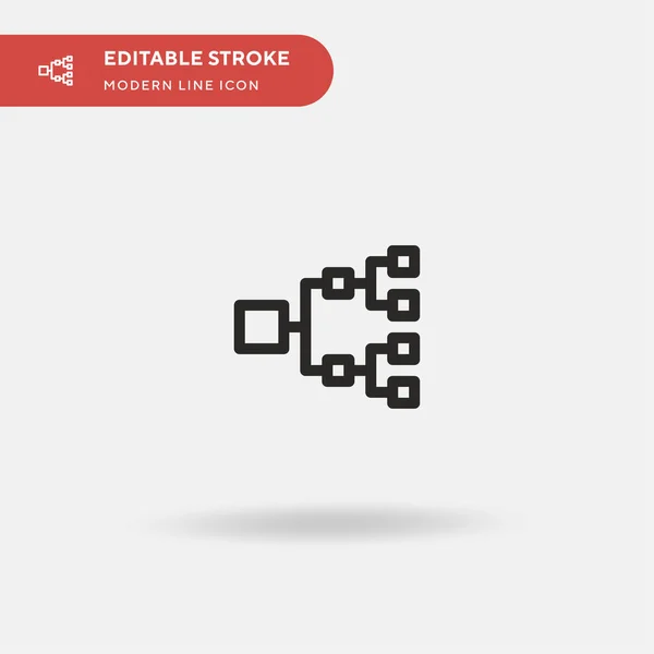 Diagrama Ícone Vetorial Simples Modelo Design Símbolo Ilustração Para Elemento —  Vetores de Stock