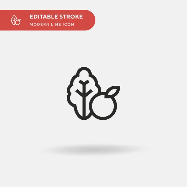 Vegetables Simple Vector Icon Illustration Symbol Design Template Web Mobile — Stock Vector