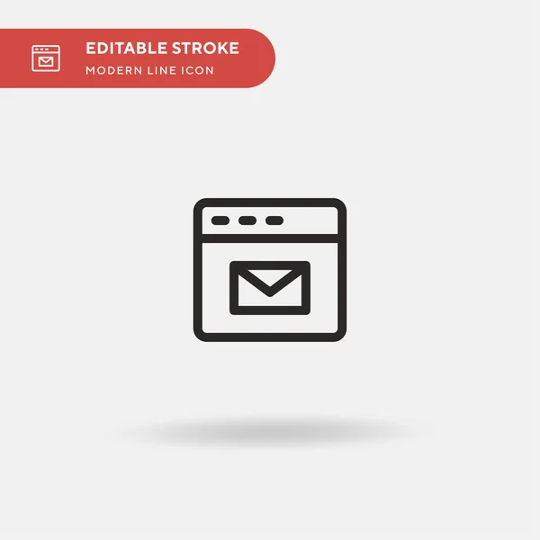 Email Icona Vettoriale Semplice Illustrazione Modello Design Simbolo Elemento Web — Vettoriale Stock