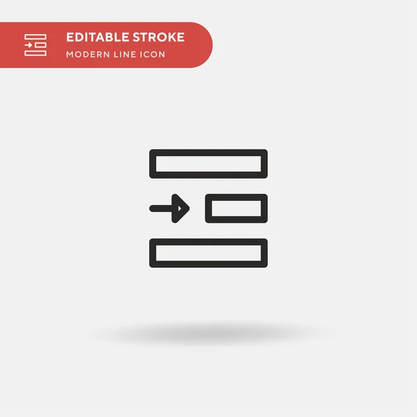 Right Alignment Einfaches Vektorsymbol Illustration Symbol Design Vorlage Für Web — Stockvektor