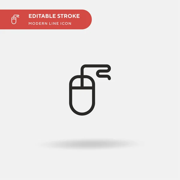 Mouse Simple Vector Icon Illustration Symbol Design Template Web Mobile — Stock Vector