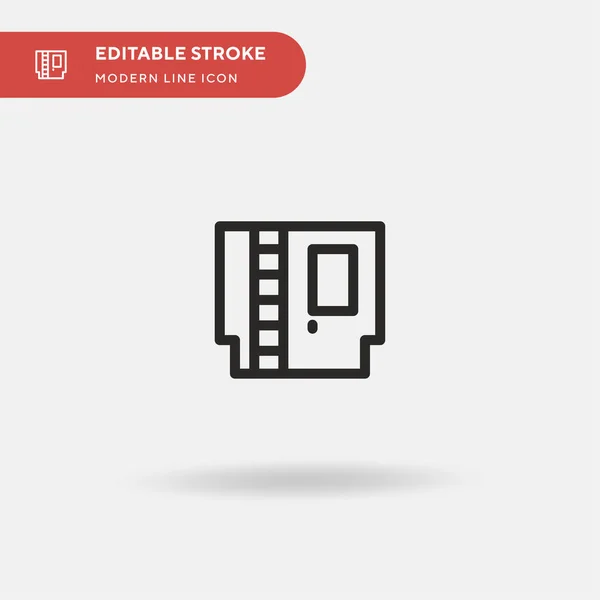 Cartridge Simple Vector Icon Illustration Symbol Design Template Web Mobile — Stock Vector