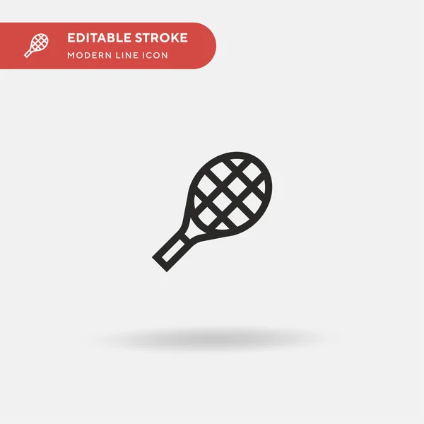 Tennis Einfaches Vektor Symbol Illustration Symbol Design Vorlage Für Web — Stockvektor