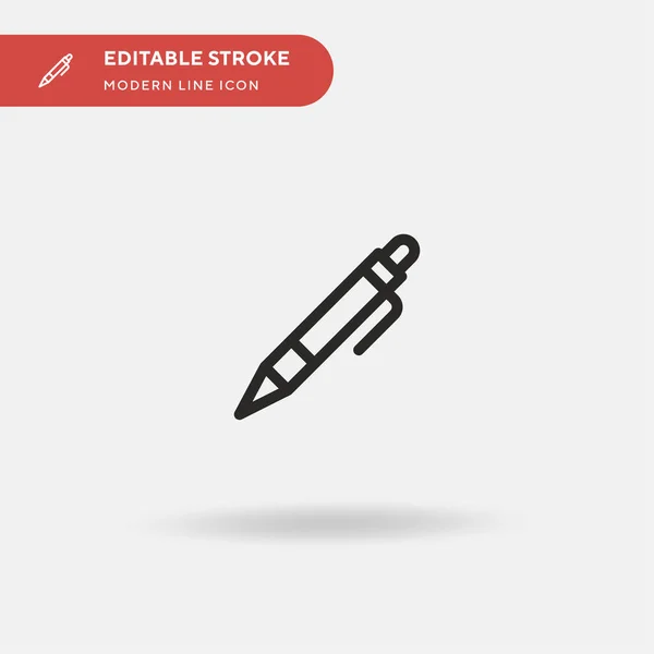 Pen Simple Vector Icon Illustration Symbol Design Template Web Mobile — Stock Vector