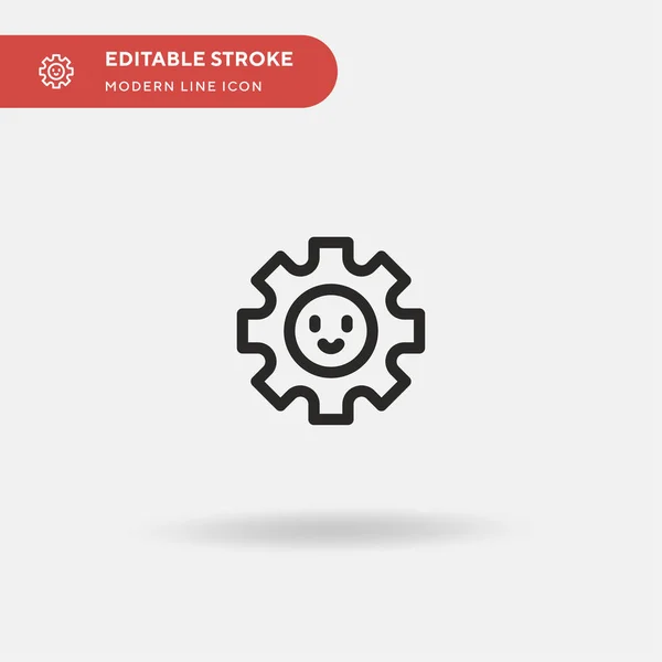 Felicidade Ícone Vetorial Simples Modelo Design Símbolo Ilustração Para Elemento —  Vetores de Stock