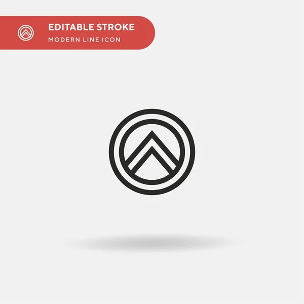 Escudo Ícone Vetorial Simples Modelo Design Símbolo Ilustração Para Elemento —  Vetores de Stock