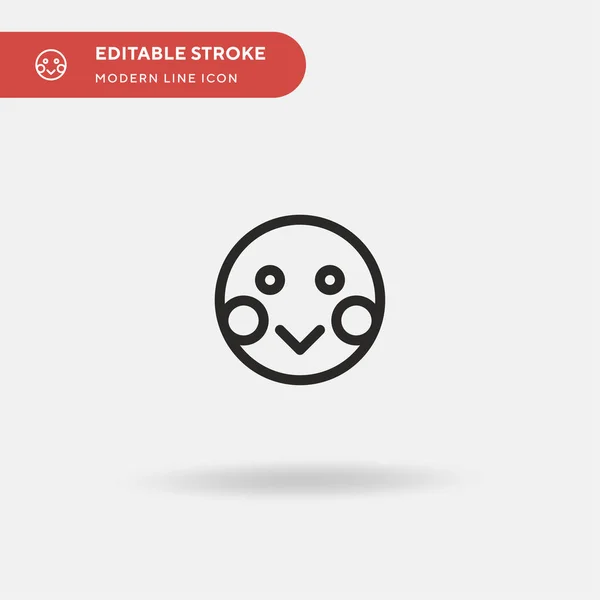 Schüchtern Simple Vektor Symbol Illustration Symbol Design Vorlage Für Web — Stockvektor