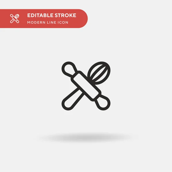 Kochen Einfaches Vektor Symbol Illustration Symbol Design Vorlage Für Web — Stockvektor