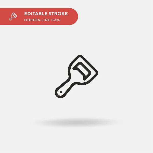 Bottle Opener Simple Vector Icon 디자인 모바일 요소를 템플릿 뇌졸중에 — 스톡 벡터