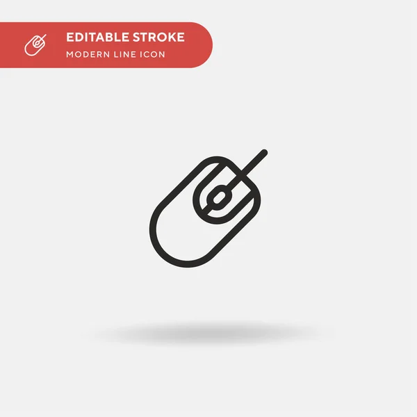 Einfaches Vektor Symbol Der Maus Illustration Symbol Design Vorlage Für — Stockvektor