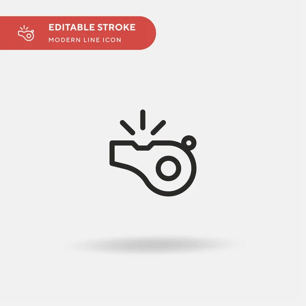 Whistle Simple Vector Icon Illustration Symbol Design Template Web Mobile — Stock Vector