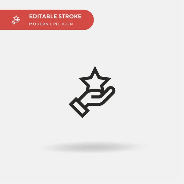 Ikona Wektora Star Simple Wzór Symbolu Ilustracji Dla Mobilnego Elementu — Wektor stockowy