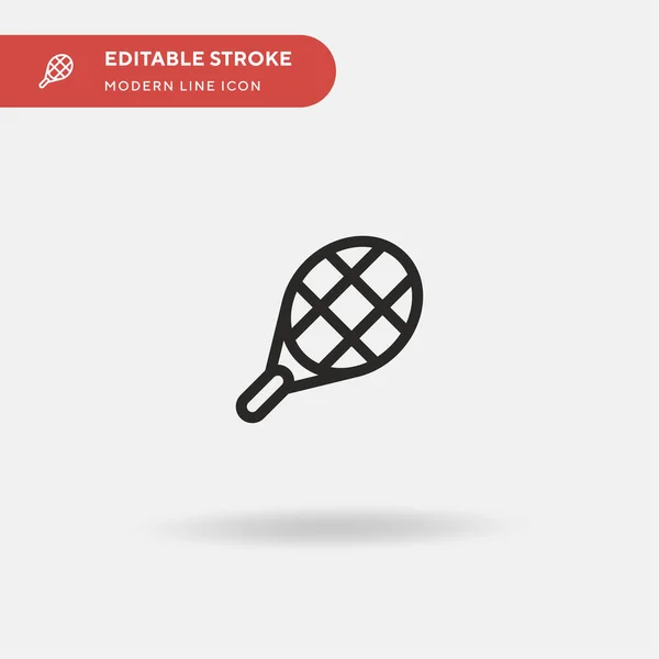 Tennis Einfaches Vektor Symbol Illustration Symbol Design Vorlage Für Web — Stockvektor