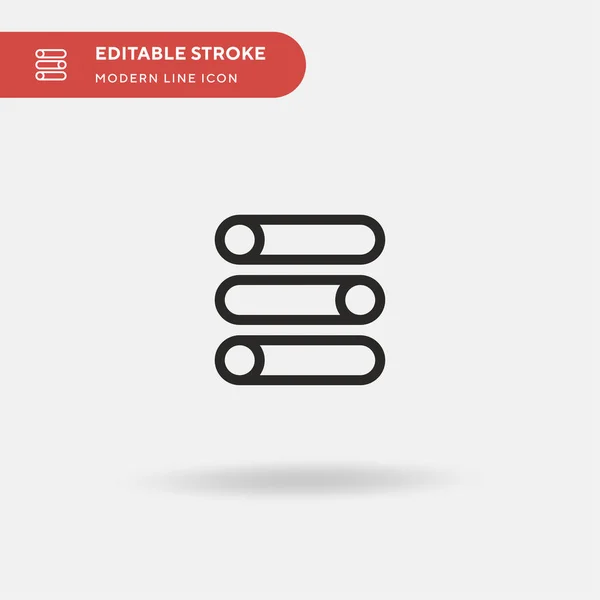 Slider Einfaches Vektor Symbol Illustration Symbol Design Vorlage Für Web — Stockvektor