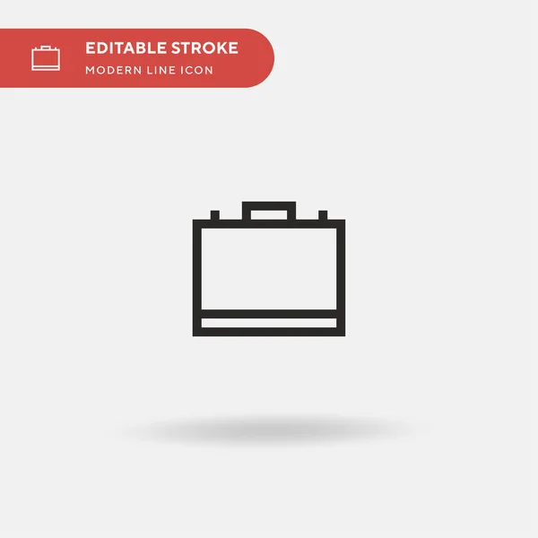 Briefcase Ícone Vetorial Simples Modelo Design Símbolo Ilustração Para Elemento —  Vetores de Stock