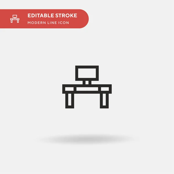 Tafel Eenvoudige Vector Pictogram Illustratie Symbool Ontwerp Sjabloon Voor Web — Stockvector