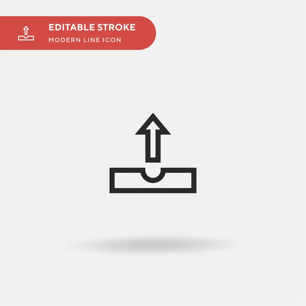 Einfaches Vektorsymbol Hochladen Illustration Symbol Design Vorlage Für Web Mobile — Stockvektor