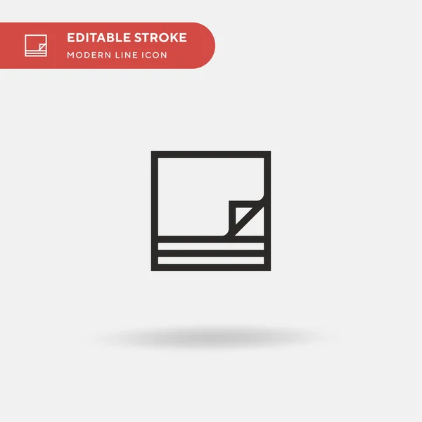 Papel Ícone Vetorial Simples Modelo Design Símbolo Ilustração Para Elemento —  Vetores de Stock
