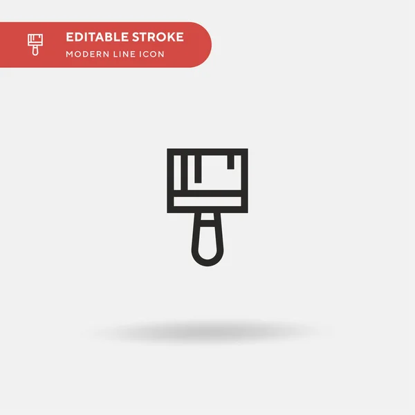 Paint Pinsel Einfaches Vektorsymbol Illustration Symbol Design Vorlage Für Web — Stockvektor