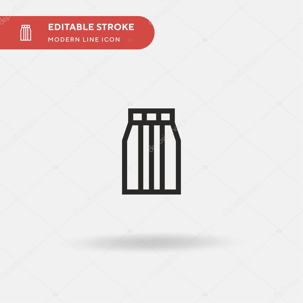 Hakama Simple vector icon. Illustration symbol design template for web mobile UI element. Perfect color modern pictogram on editable stroke. Hakama icons for your business project