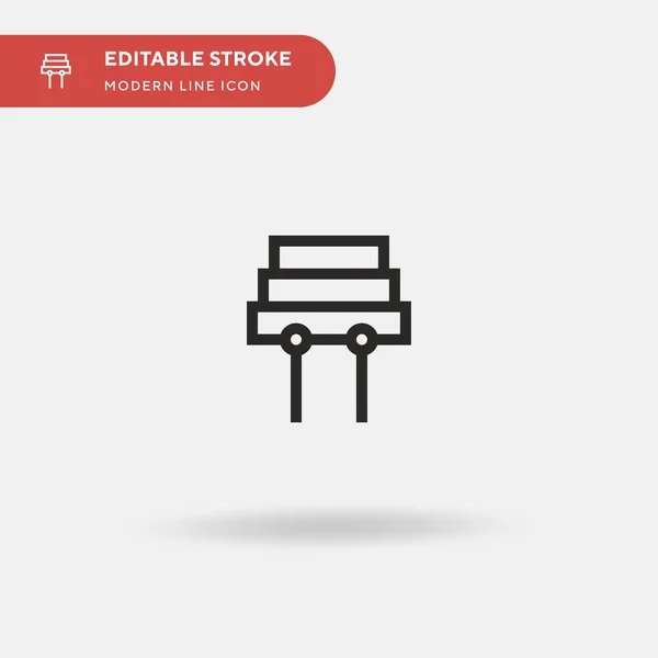 Xilofono Icona Vettoriale Semplice Illustrazione Modello Design Simbolo Elemento Web — Vettoriale Stock