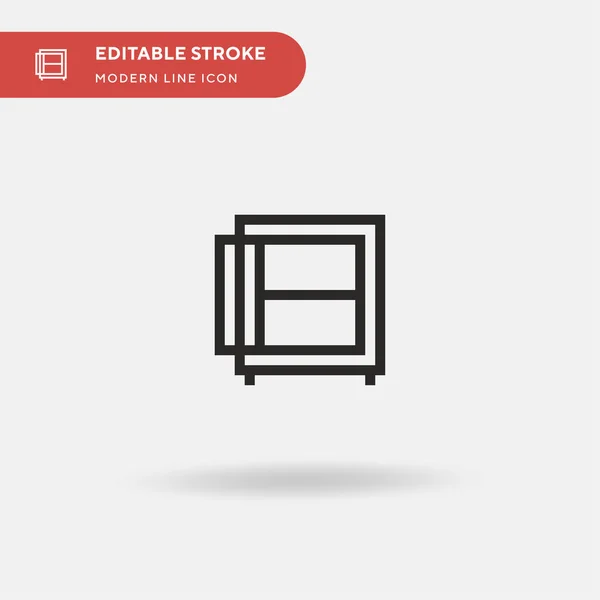Strongbox Ícone Vetorial Simples Modelo Design Símbolo Ilustração Para Elemento —  Vetores de Stock