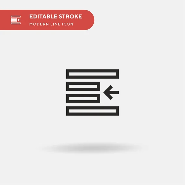 Links Streepje Eenvoudige Vector Icoon Illustratie Symbool Ontwerp Sjabloon Voor — Stockvector