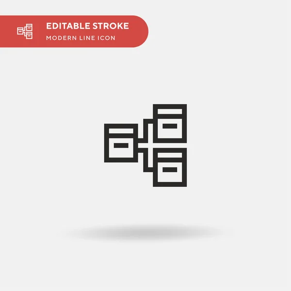 Cluster Einfaches Vektor Symbol Illustration Symbol Design Vorlage Für Web — Stockvektor