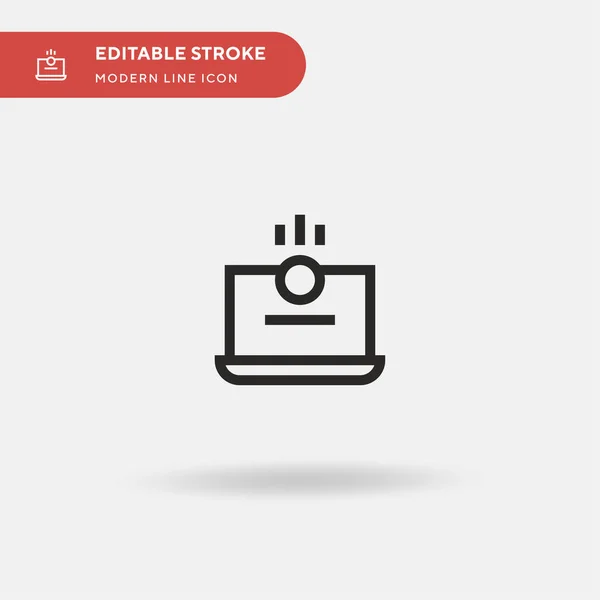 Ícone Vetorial Simples Online Modelo Design Símbolo Ilustração Para Elemento —  Vetores de Stock