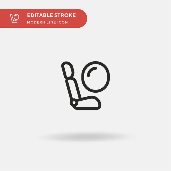 Airbag Eenvoudig Vectoricoon Illustratie Symbool Ontwerp Sjabloon Voor Web Mobiele — Stockvector