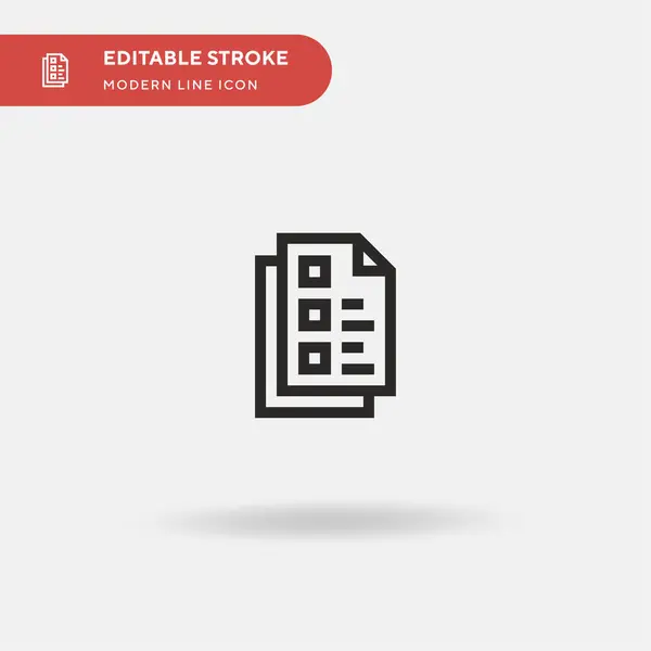 Teste Ícone Vetorial Simples Modelo Design Símbolo Ilustração Para Elemento —  Vetores de Stock