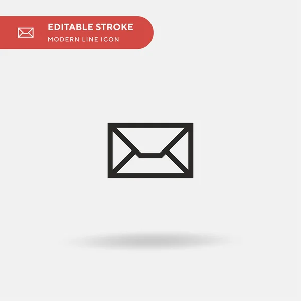 Mail Einfaches Vektor Symbol Illustration Symbol Design Vorlage Für Web — Stockvektor